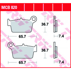 Τακάκια μοτοσυκλέτας TRW MCB820