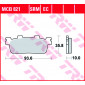 Τακάκια μοτοσυκλέτας TRW MCB821 thumb