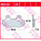 Τακάκια μοτοσυκλέτας TRW MCB822SV thumb