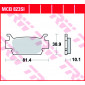 Τακάκια μοτοσυκλέτας TRW MCB823SI thumb