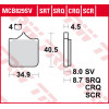 Τακάκια μοτοσυκλέτας TRW MCB829SCR