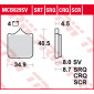 Τακάκια μοτοσυκλέτας TRW MCB829SCR thumb