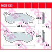 Τακάκια μοτοσυκλέτας TRW MCB833 thumb