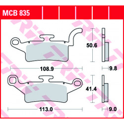 Τακάκια μοτοσυκλέτας TRW MCB835