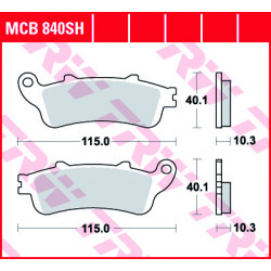 Τακάκια μοτοσυκλέτας TRW MCB840SH