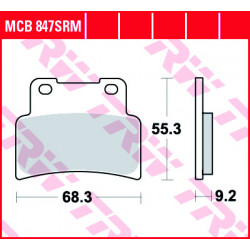 Τακάκια μοτοσυκλέτας TRW MCB847SRM