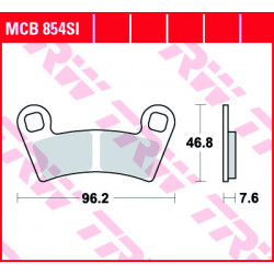 Τακάκια μοτοσυκλέτας TRW MCB854SI