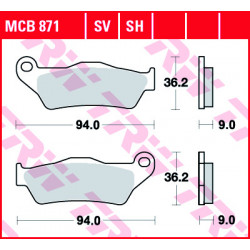 Τακάκια μοτοσυκλέτας TRW MCB871