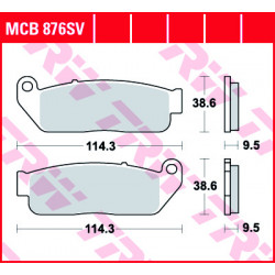 Τακάκια μοτοσυκλέτας TRW MCB876SV