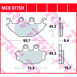 Τακάκια μοτοσυκλέτας TRW MCB877SH
