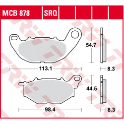 Τακάκια μοτοσυκλέτας TRW MCB878SRQ