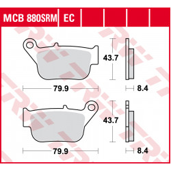 Τακάκια μοτοσυκλέτας TRW MCB880SRM