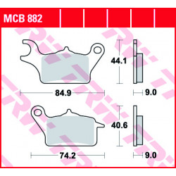 Τακάκια μοτοσυκλέτας TRW MCB882