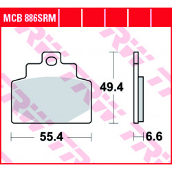 Τακάκια μοτοσυκλέτας TRW MCB886SRM
