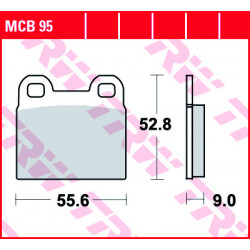 Τακάκια μοτοσυκλέτας TRW MCB95