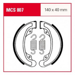 Τακάκια μοτοσυκλέτας TRW MCS807