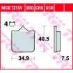 Τακάκια μοτοσυκλέτας TRW MCB721SCR thumb