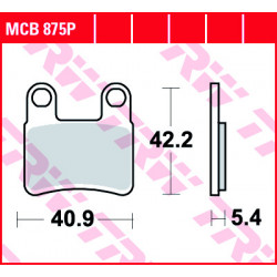Τακάκια μοτοσυκλέτας TRW MCB875P
