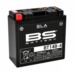 Μπαταρία μοτοσυκλέτας BS 12V - BT14B SLA