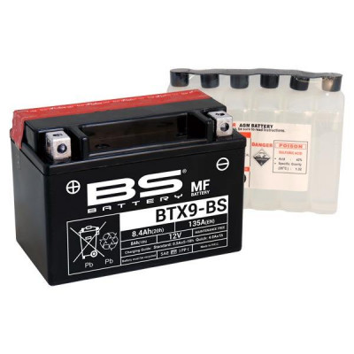 Μπαταρία μοτοσυκλέτας BS 12V - BTX9-BS