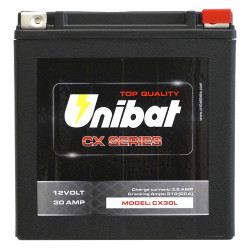 Μπαταρία μοτοσυκλέτας UNIBAT CX30L 30Ah, 12V