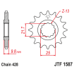 Γρανάζι κίνησης εμπρός JTF1587.19 thumb