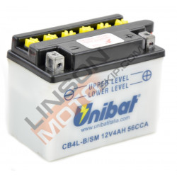 Μπαταρία μοτοσυκλέτας Unibat 4 Ah, 12 V - CB4L-B