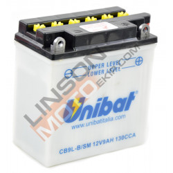 Μπαταρία μοτοσυκλέτας Unibat 9 Ah, 12 V - CB9L-B