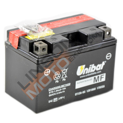 Μπαταρία μοτοσυκλέτας Unibat 10 Ah, 12 V - CT12A-BS