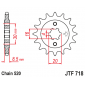 Γρανάζι κίνησης εμπρός JTF718.13 thumb