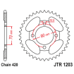 Γρανάζι πίσω κίνησης JT Sprockets JTR1203.42 thumb