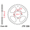 Γρανάζι πίσω κίνησης JT Sprockets JTR1206.42 thumb