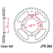 Γρανάζι πίσω κίνησης JT Sprockets JTR264.45 thumb