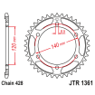 Γρανάζι πίσω κίνησης JT Sprockets JTR1361.50 thumb