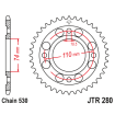 Γρανάζι πίσω κίνησης JT Sprockets JTR280.33 Γρανάζι πίσω κίνησης JT Sprockets JTR280.33 thumb