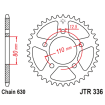 Γρανάζι πίσω κίνησης JT Sprockets JTR336.34 thumb