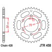 Γρανάζι πίσω κίνησης JT Sprockets JTR458.40 Γρανάζι πίσω κίνησης JT Sprockets JTR458.40 thumb