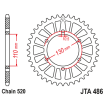 Γρανάζι πίσω κίνησης JT Sprockets JTA486.43 BLK thumb