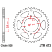 Γρανάζι πίσω κίνησης JT Sprockets JTR473.40 Γρανάζι πίσω κίνησης JT Sprockets JTR473.40 thumb