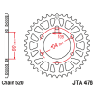 Γρανάζι πίσω κίνησης JT Sprockets JTA478.44 BLK thumb