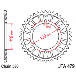 Γρανάζι πίσω κίνησης JT Sprockets JTA479.44