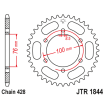 Γρανάζι πίσω κίνησης JT Sprockets JTR1844.48 Γρανάζι πίσω κίνησης JT Sprockets JTR1844.48 thumb
