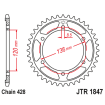 Γρανάζι πίσω κίνησης JT Sprockets JTR1847.48 thumb
