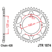 Γρανάζι πίσω κίνησης JT Sprockets JTR1874.59 Γρανάζι πίσω κίνησης JT Sprockets JTR1874.59 thumb