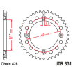 Γρανάζι πίσω κίνησης JT Sprockets JTR831.48 thumb