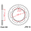 Γρανάζι πίσω κίνησης JT Sprockets JTR13.40 thumb