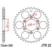 Γρανάζι πίσω κίνησης JT Sprockets JTR22.45 thumb