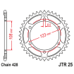 Γρανάζι πίσω κίνησης JT Sprockets JTR25.60 thumb