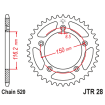 Γρανάζι πίσω κίνησης JT Sprockets JTR28.43 Γρανάζι πίσω κίνησης JT Sprockets JTR28.43 thumb