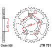 Γρανάζι πίσω κίνησης JT Sprockets JTR701.40 thumb